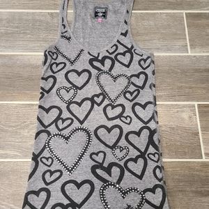 Pink Heart Tank Top